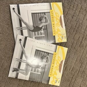 Capezio Studio Basics Tights in Black and Nude